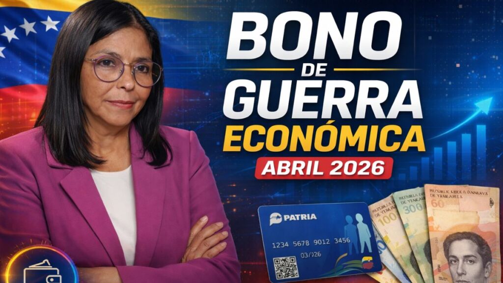 Bono de Guerra Económica abril 2026